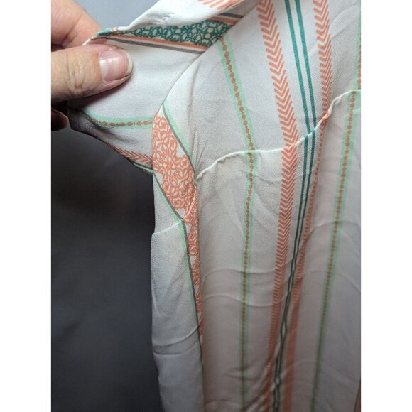 TORRID abbey georgette button back short sleeve blouse size 6 6X Plus Size - Picture 5 of 16